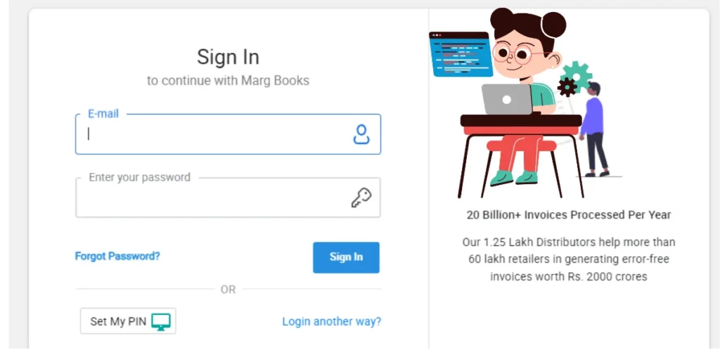 This emage showing a Enhance Security During the MargBooks Login Process